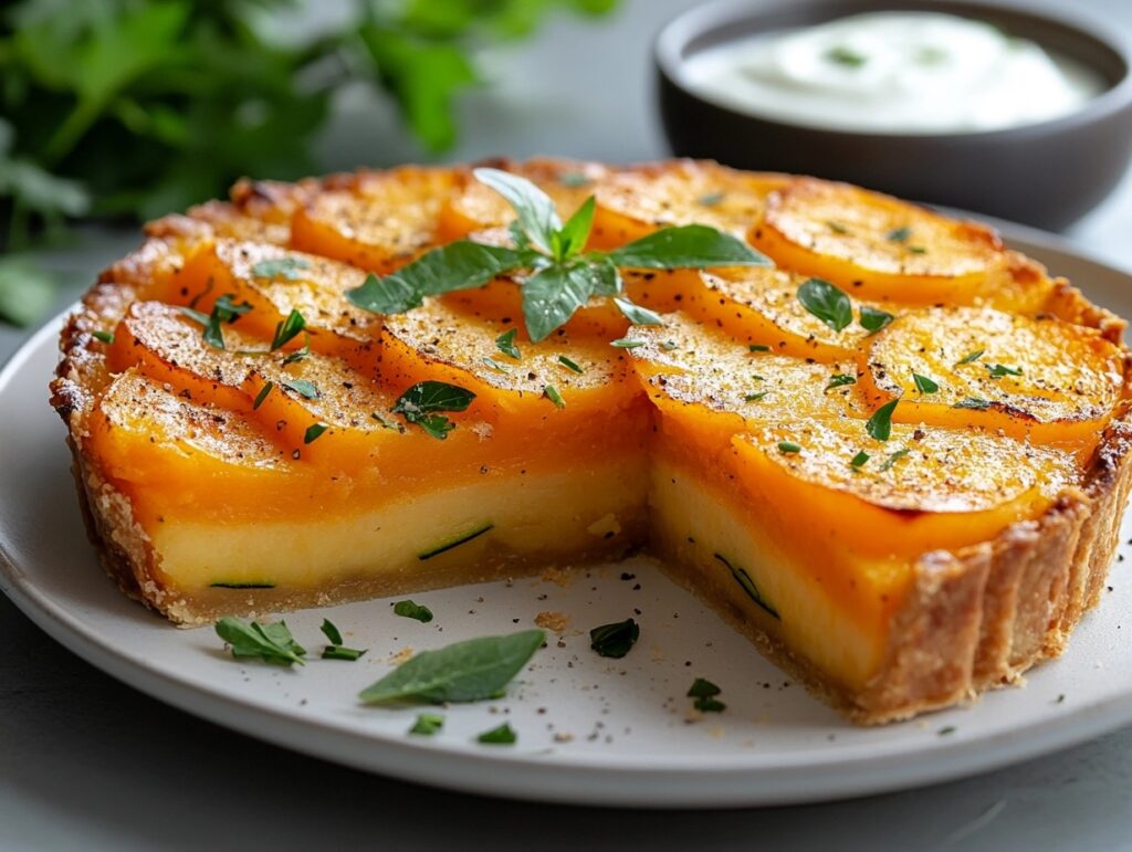  Healthy variation of Passover potato pie with sweet potatoes