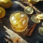 Brazilian Mounjaro detox drink with lemon, ginger, and apple cider vinegar
