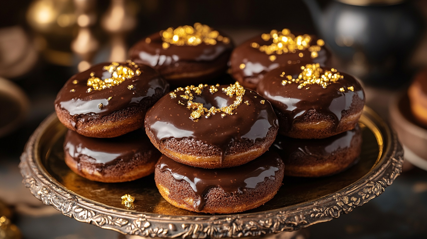 Glamorous Dubai Chocolate Donuts