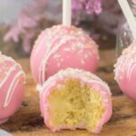 Homemade Starbucks Cake Pops on a serving plate