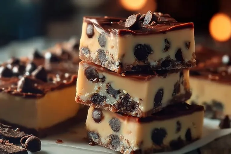 Decadent millionaires cheesecake bars stacked on a plate, ready to be served.