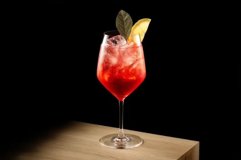 A refreshing Aperol Spritz cocktail served in a glass with an orange slice.