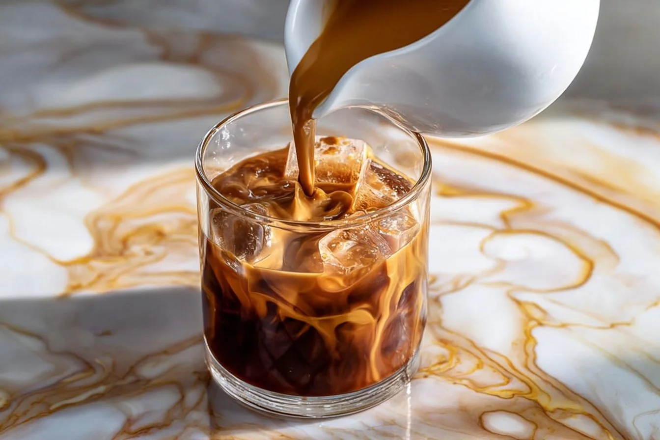 Delicious Cookie Butter Cold Brew topped with whipped cream