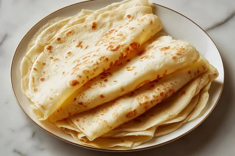 Healthy cottage cheese wraps filled with fresh ingredients and served on a plate.