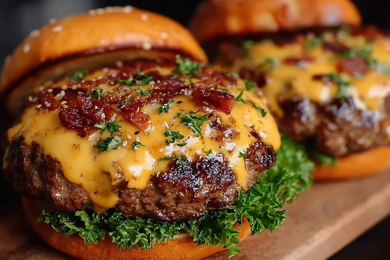 Delicious Crack Burgers recipe featuring mouthwatering patties and toppings