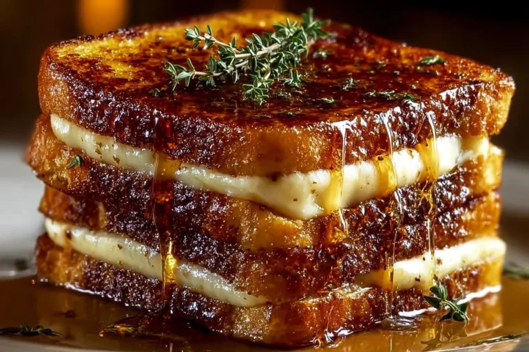 Delicious Crème Brûlée French Toast with a caramelized sugar crust