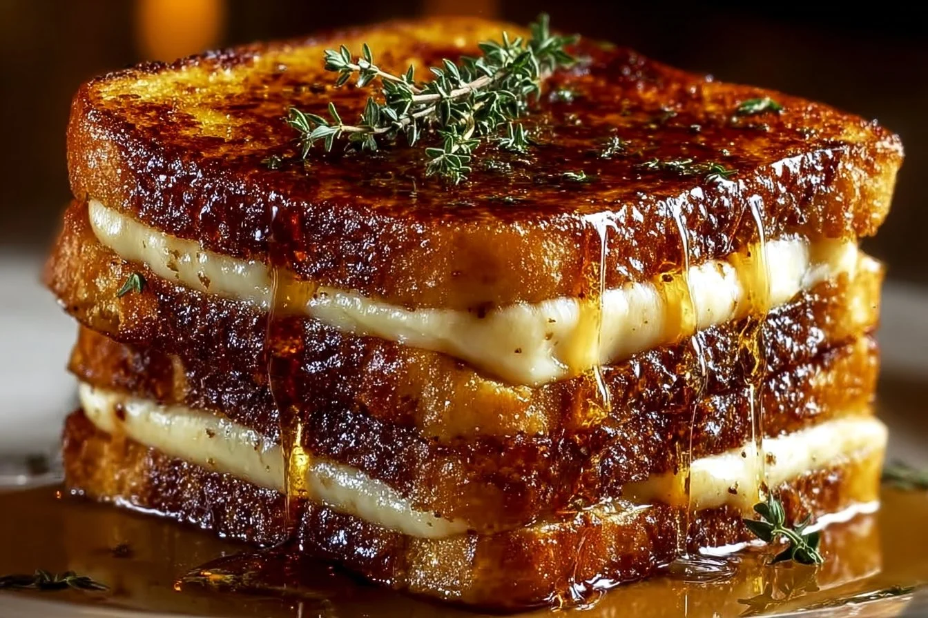 Delicious Crème Brûlée French Toast with a caramelized sugar crust