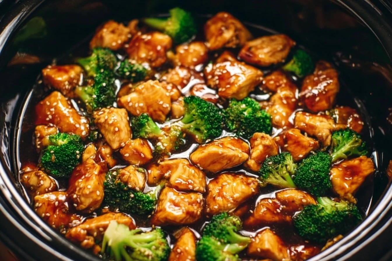 Delicious Dump and Go Crockpot Teriyaki Chicken recipe in a slow cooker