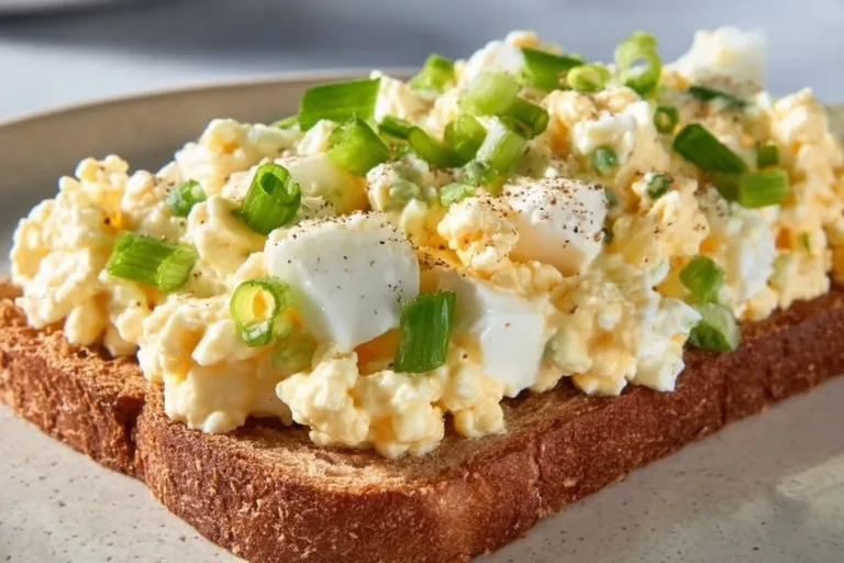 Egg salad with cottage cheese, no mayo - a healthy salad option