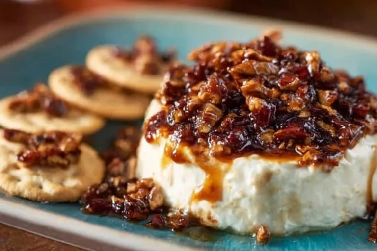 Delicious French Quarter Cheese Spread served with crackers