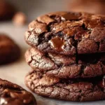 Delicious fudgy brownie cookies with a rich chocolate texture