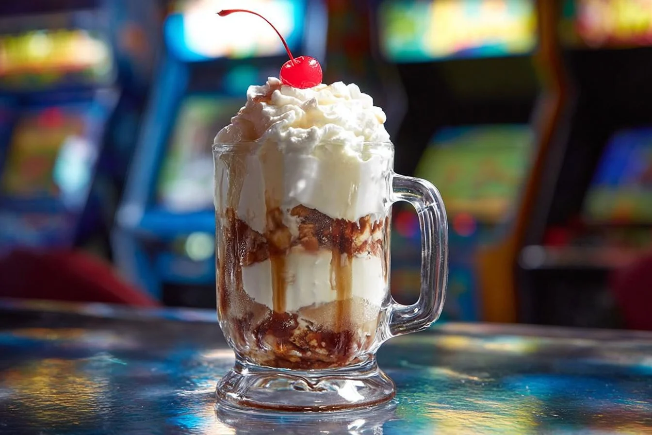 Colorful selection of sodas and candies at the Soda Shop for candy lovers