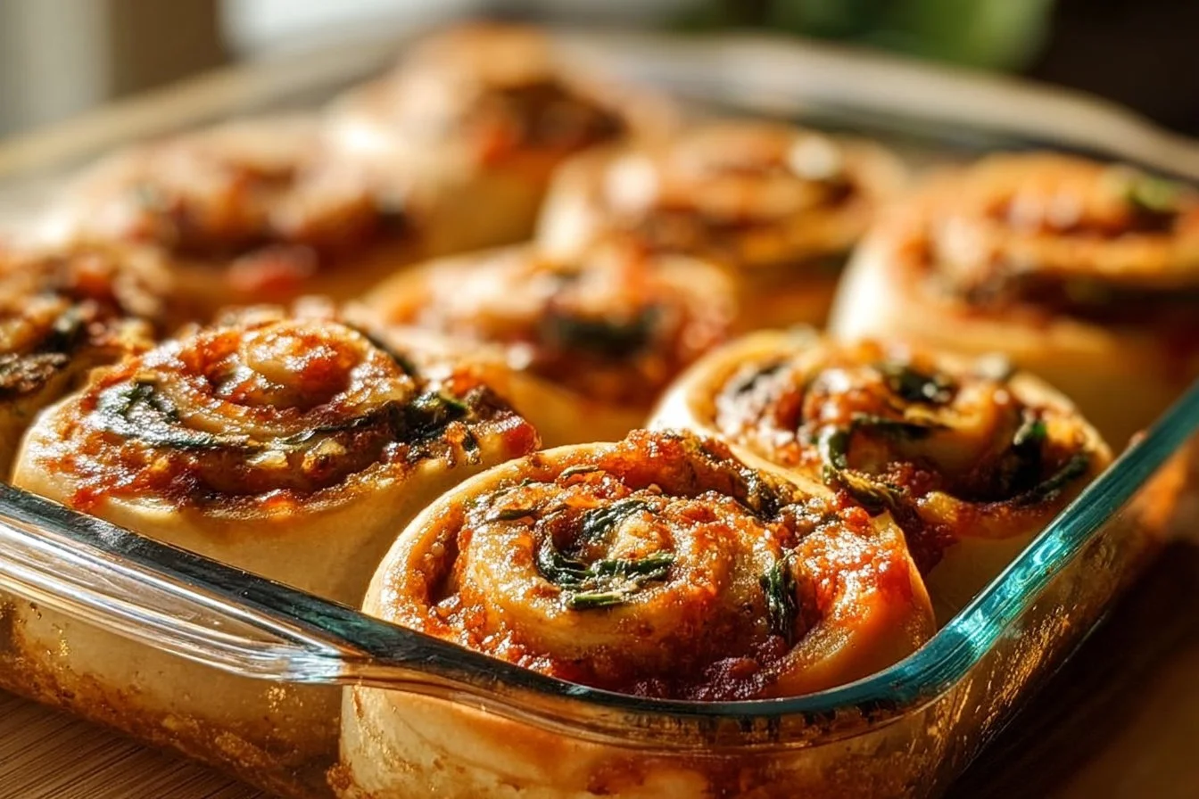 Plate of vegan pizza rolls filled with fresh veggies and dairy-free cheese