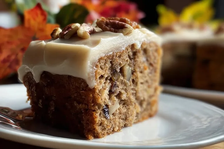 Delicious homemade Apple Spice Cake served on a rustic plate.
