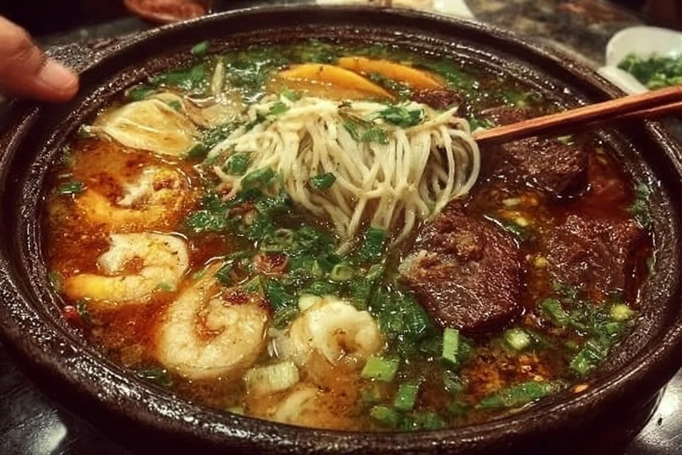 Delicious Malatang dish from Tina's Noodle Kitchen, featuring vibrant ingredients.