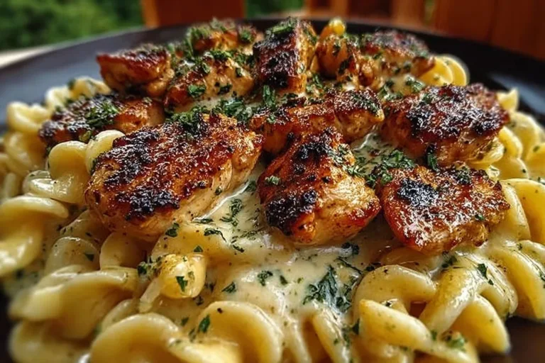 Delicious bowl of Cajun Chicken Pasta with vibrant vegetables and creamy sauce