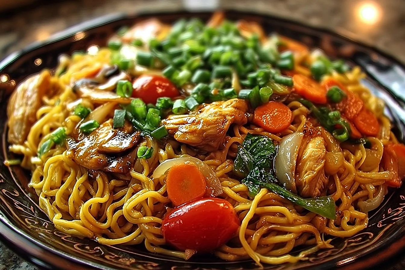 Chicken Chow Mein with The Best Chow Mein Sauce