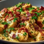 Creamy Ranch Chicken Crockpot recipe in a slow cooker