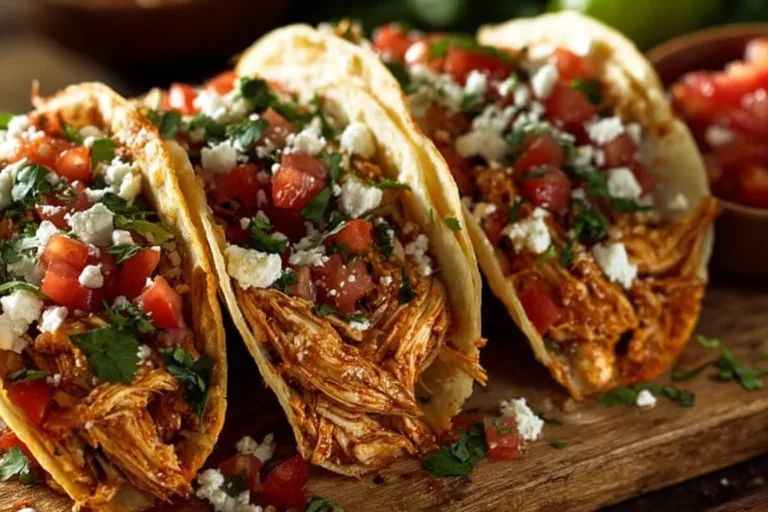 Feta Pasta Bake dish with baked feta and pasta, garnished with herbs.