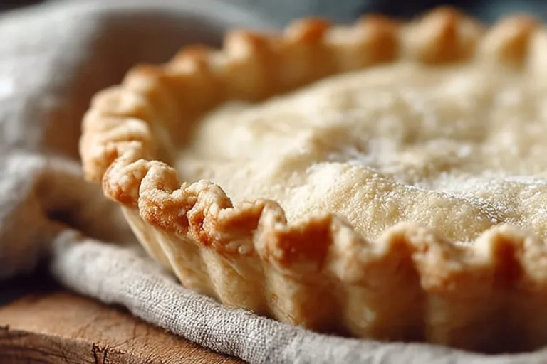 Homemade Grandma's pie crust ready for filling and baking.