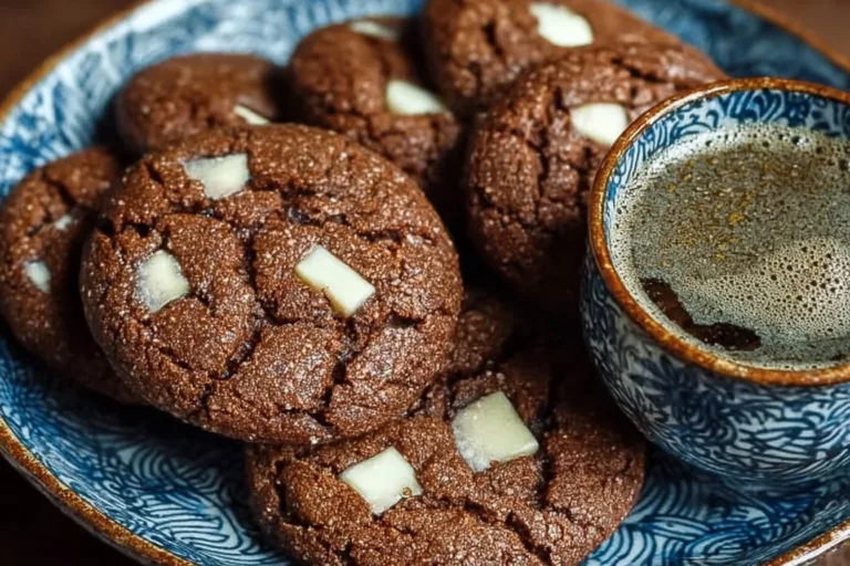 Freshly baked Hojicha Cookies with a golden-brown color and green tea flavor