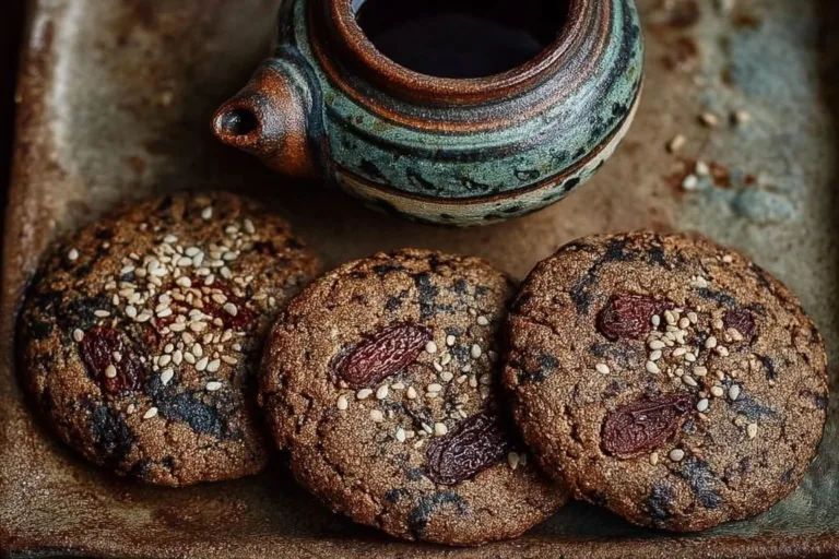 Hojicha cookies featuring roasted green tea flavor
