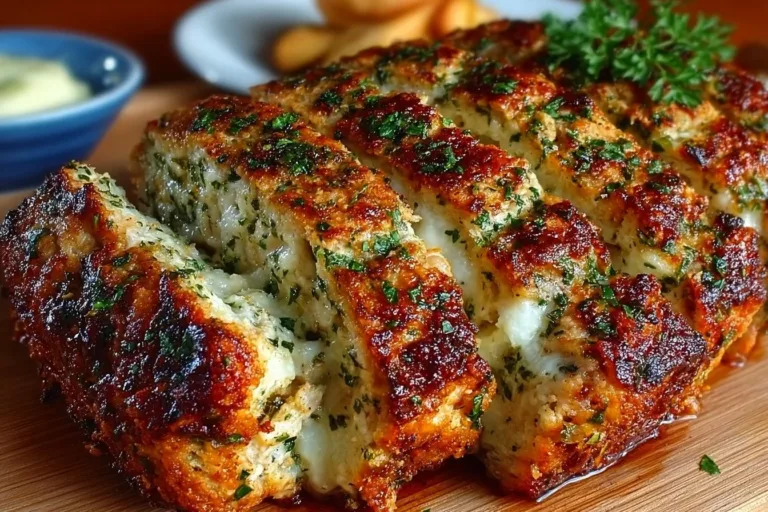 Delicious Italian Chicken Meatloaf with herbs and spices