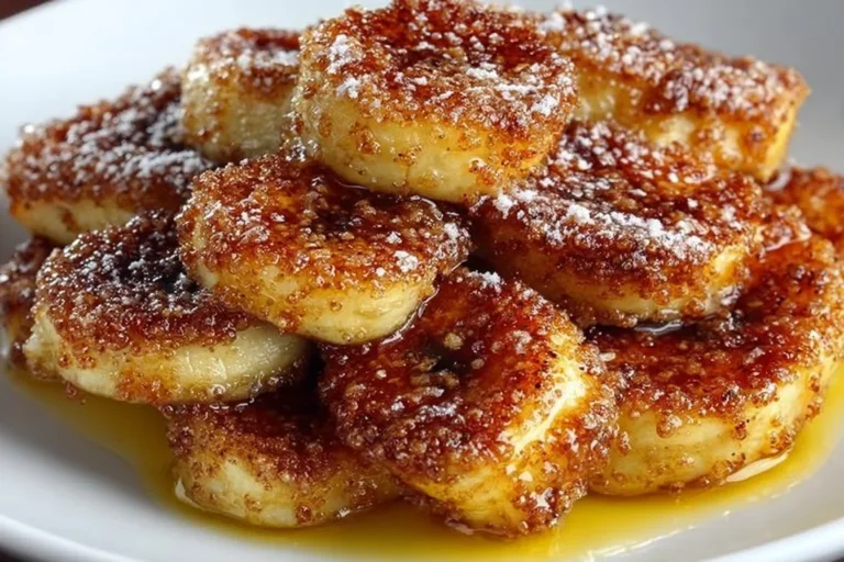 Delicious pan fried cinnamon bananas served in a bowl