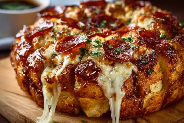 Delicious Pizza Monkey Bread Bites served on a plate