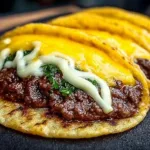 Smash Burger Tacos - a delicious fusion of burgers and tacos on a plate