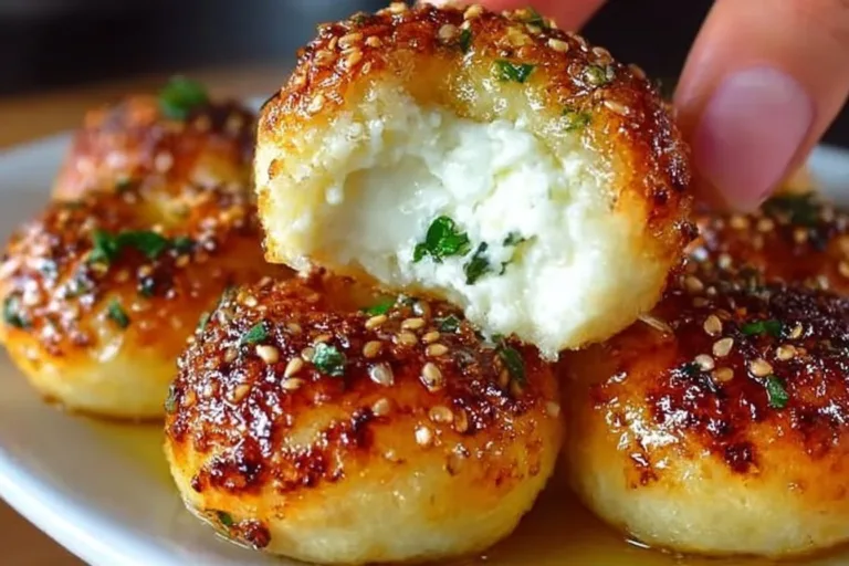 Delicious stuffed bagel bites filled with savory ingredients.