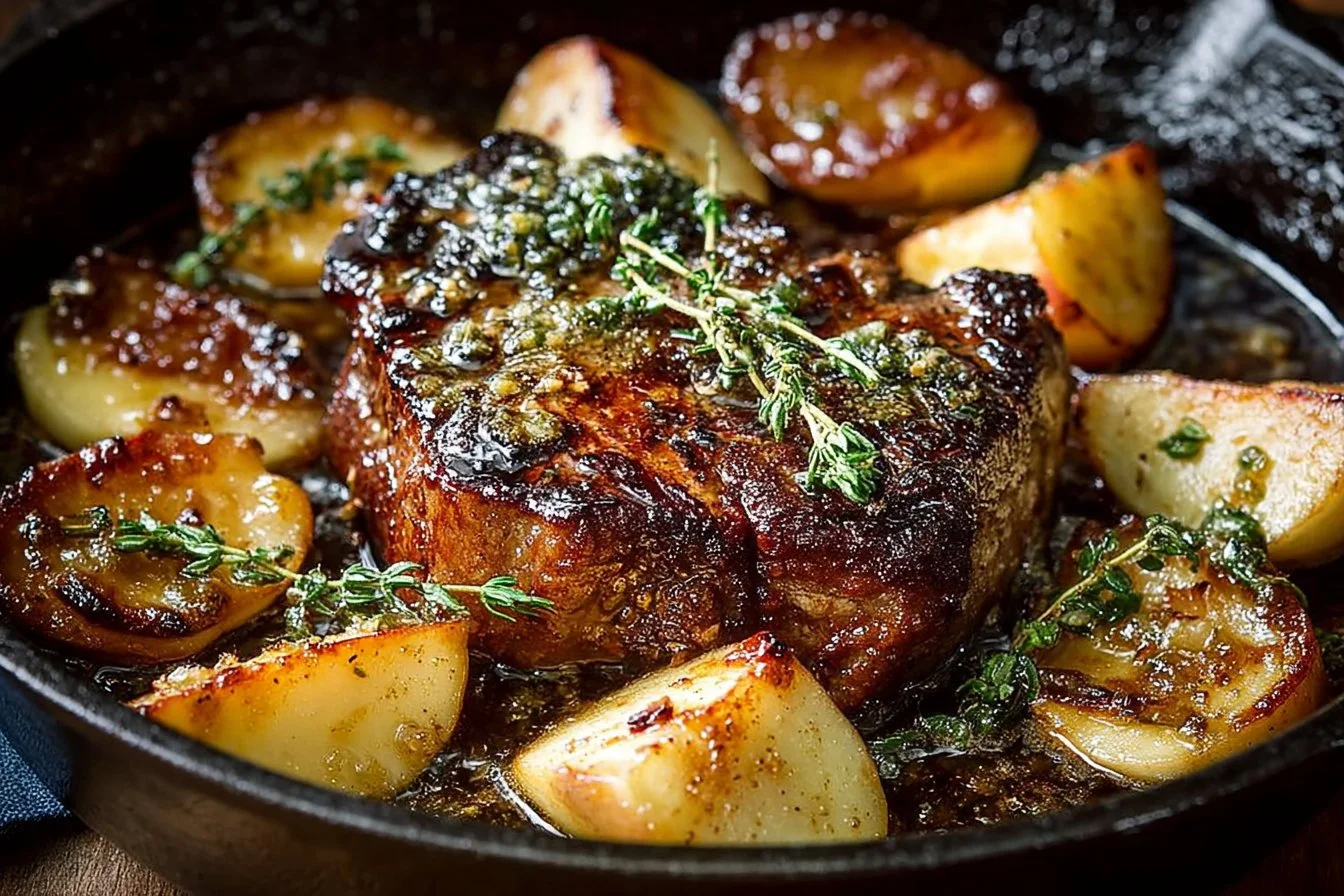 Apple Butter and Sage Pork Chops