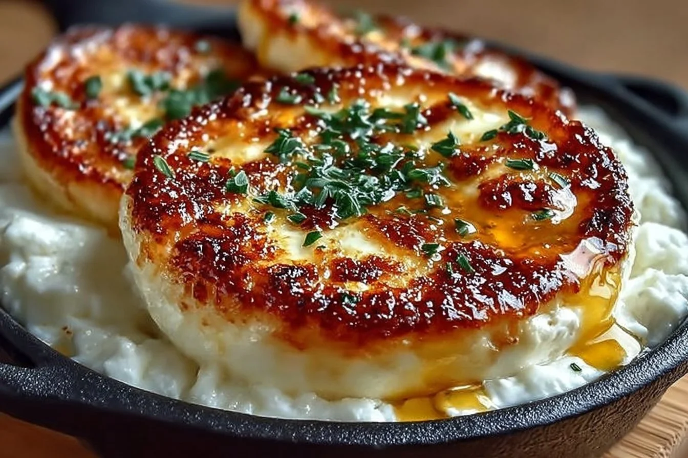 Baked cottage cheese eggs served on a plate, nutritious protein-packed breakfast.