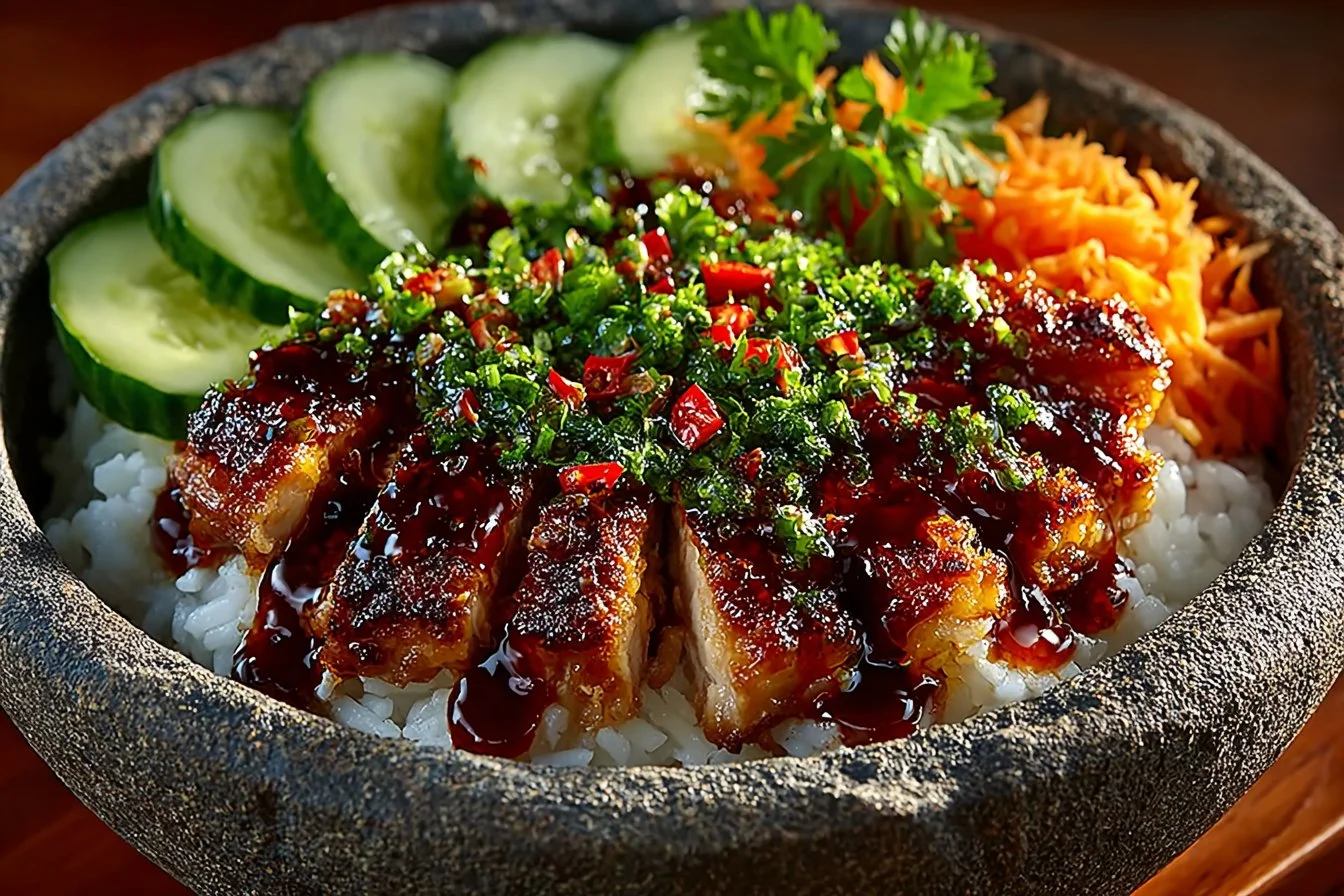 Delicious Bang Bang Salmon Bowls with fresh salmon, veggies, and sauce