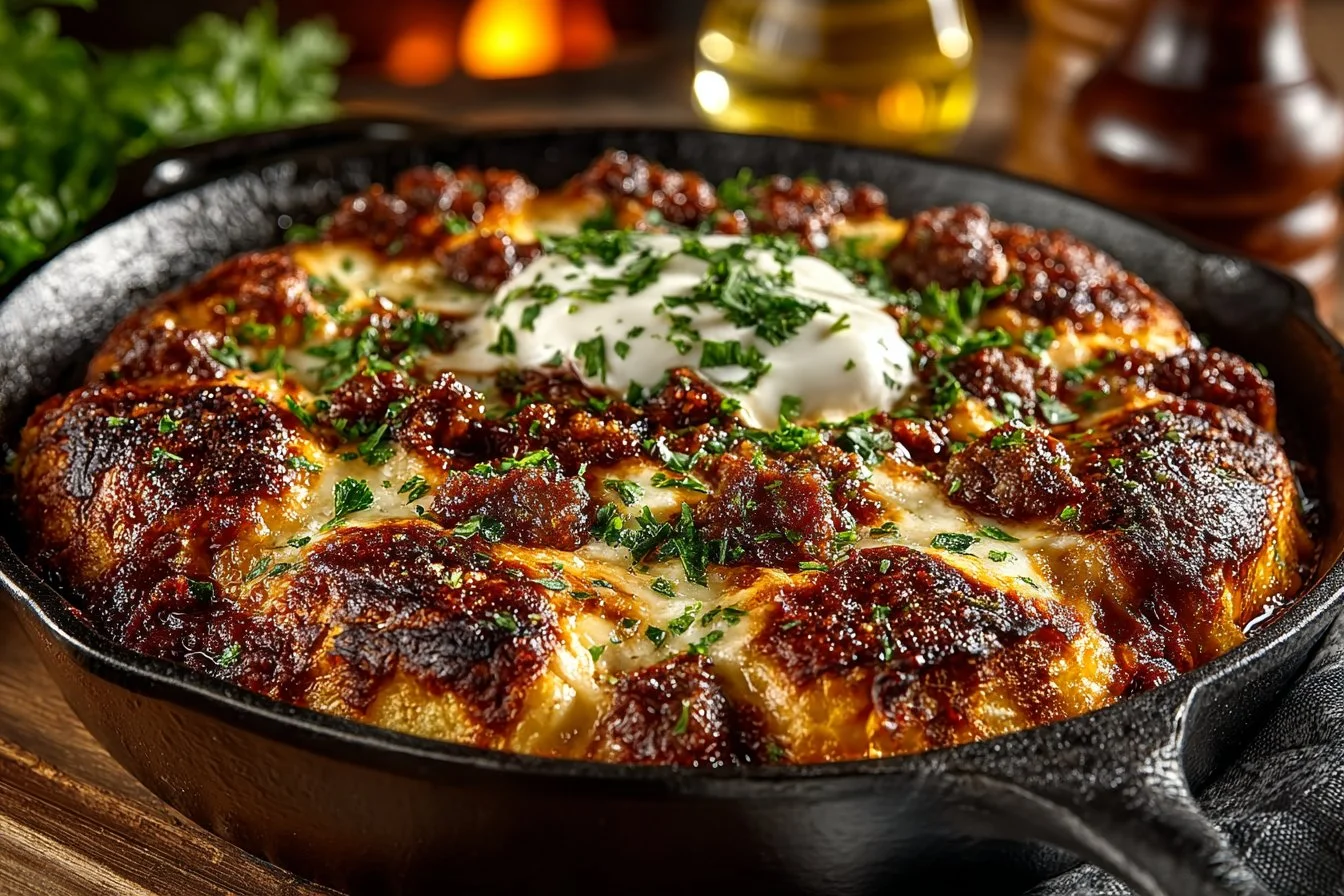 Spicy Buldak Korean Fire Chicken dish garnished with green onions.