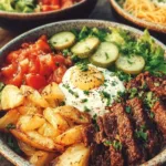 Delicious Burger Bowls featuring fresh ingredients and juicy flavors.