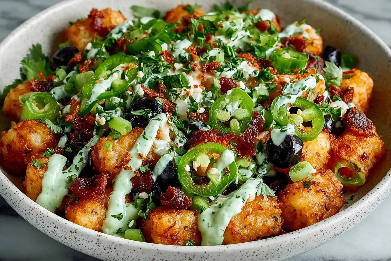 Cheesy Loaded Tater Tots Recipe (Totchos)