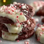 Delicious homemade chocolate sugar cookies on a plate
