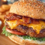 Delicious Crack Burgers served with fresh toppings and sauces