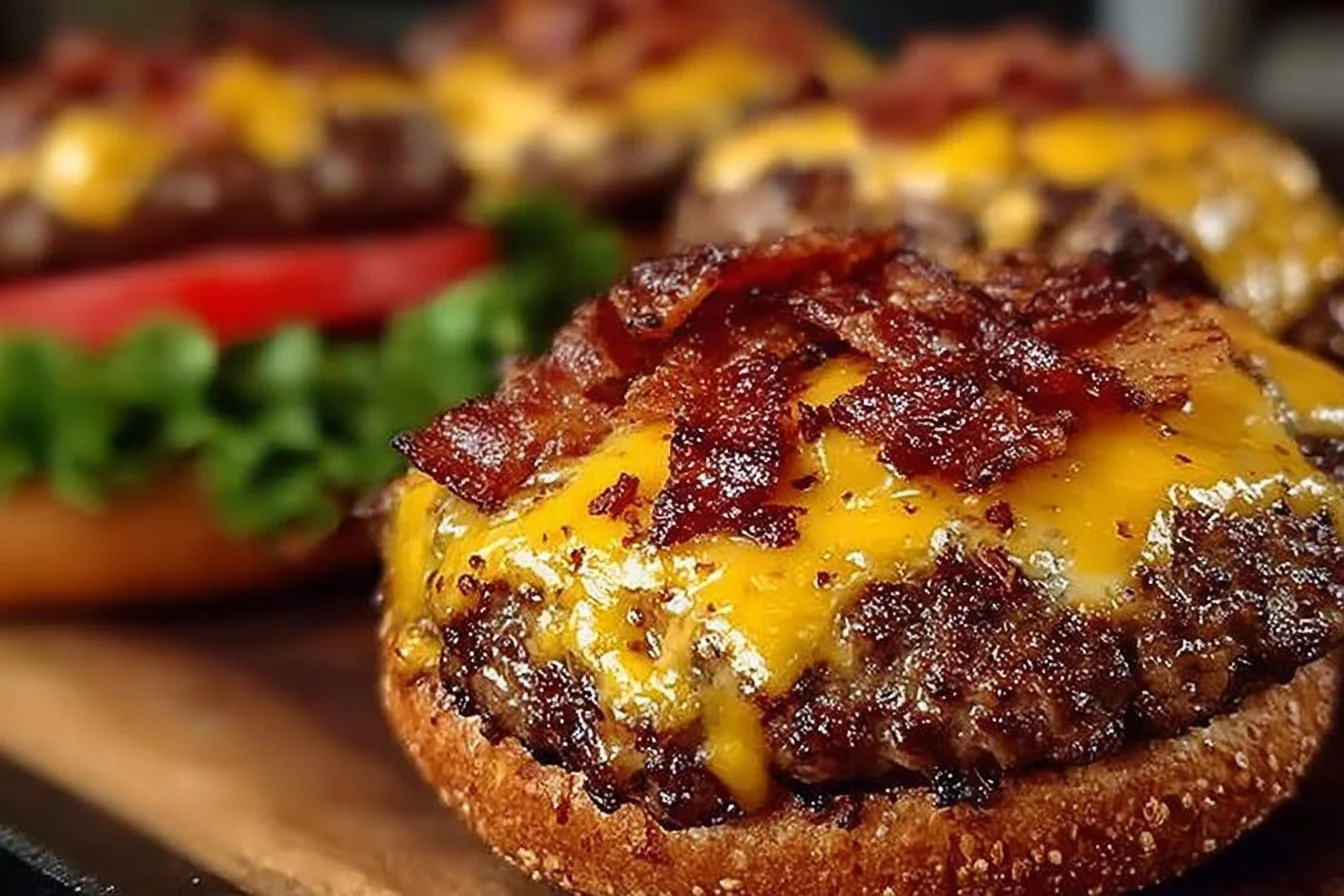 Delicious Crack Burgers recipe with juicy patties and fresh toppings