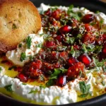 Creamy Middle Eastern Labneh Dip served in a bowl with olive oil and herbs