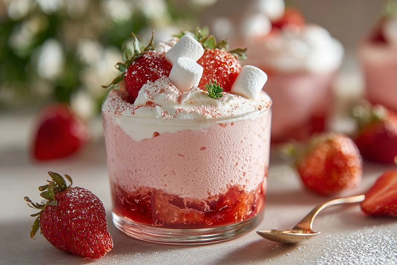 Easy Fresh Strawberry Mousse