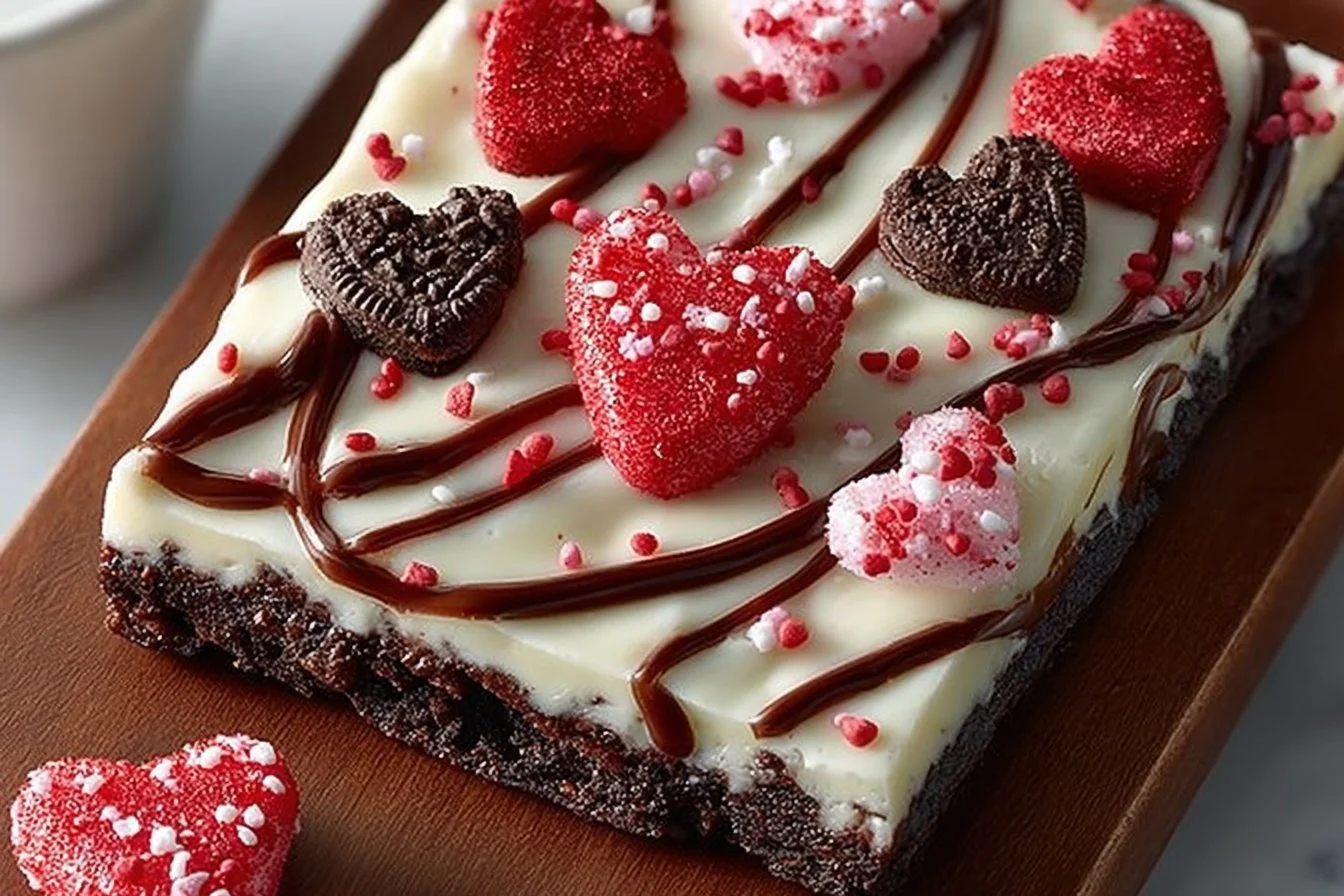 Easy Valentine’s Oreo Bark