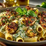 Delicious Marry Me Chicken Pasta served with fresh herbs and creamy sauce