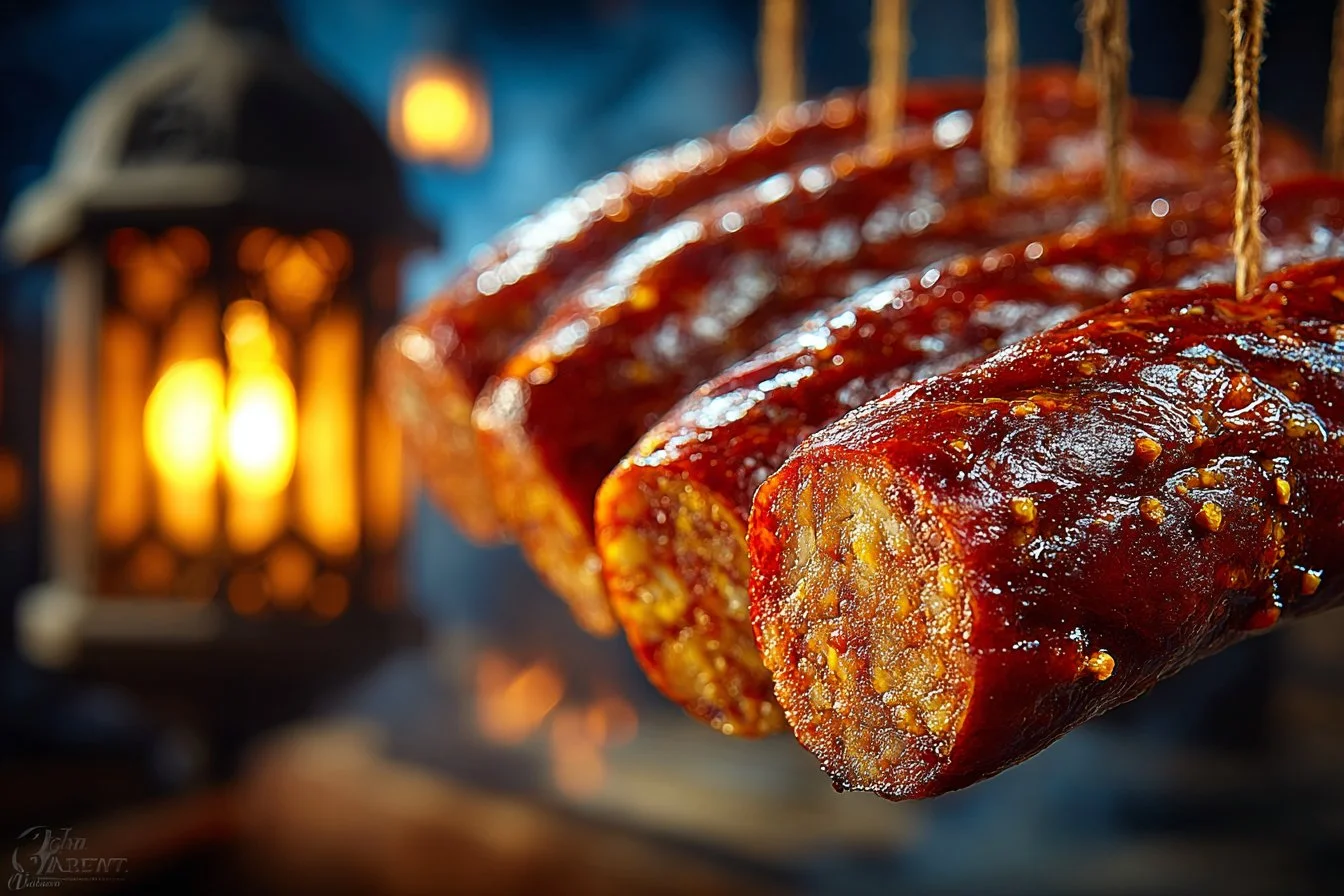 Delicious Mexican Longaniza sausage ready for cooking