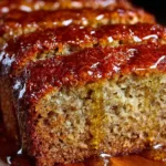 Deliciously moist banana bread sliced and ready to serve