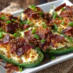 Plate of Slim Super Bowl Jalapeno Poppers ready for game day