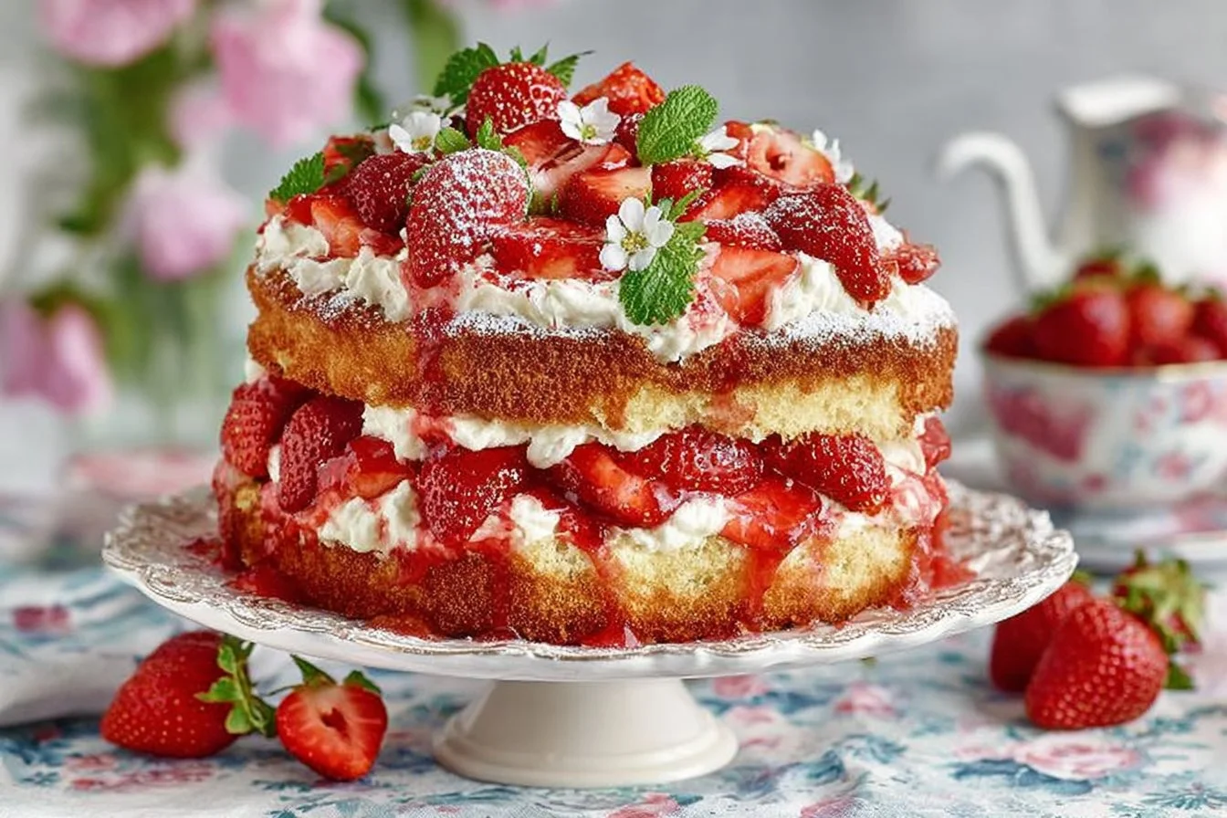 Strawberry Shortcake Cake