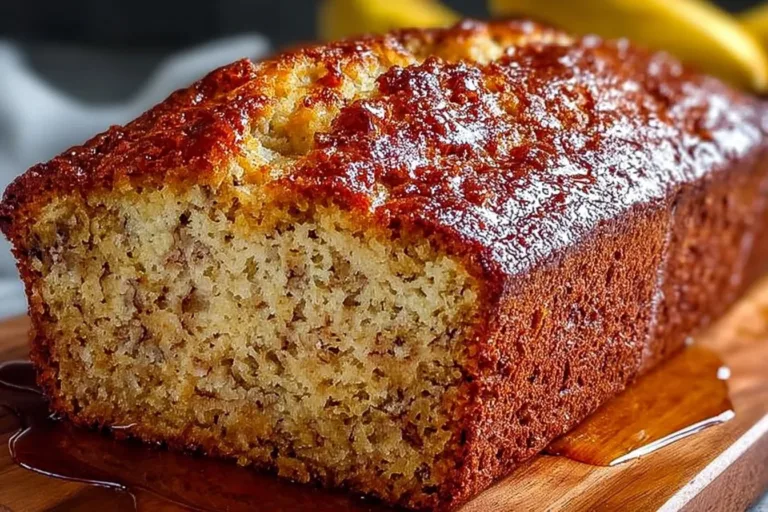 The best homemade banana bread ready to be served