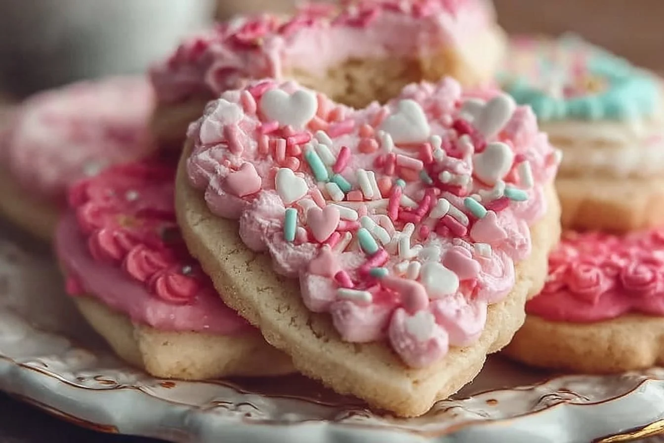 Valentine’s Day Frosted Sugar Cookies